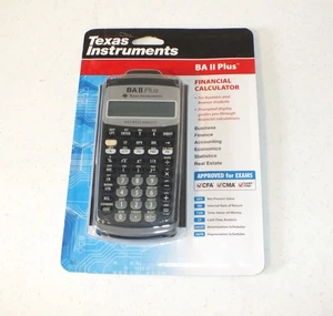 Texas Instruments BA II 2 Plus Professional Financial Calculator New in Package - Picture 1 of 3