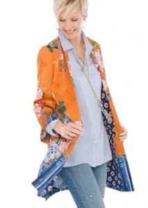 Cárdigan Chico’s Bohemio Kimono Plumero Abierto Talla 1 (M 10) Multicolor ¡NUEVO! - Imagen 1 de 10
