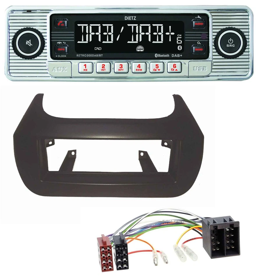 Dietz Bluetooth MP3 DAB USB Autoradio für Citroen Nemo Fiat Fiorino Qubo Peugeot - Bild 1 von 4