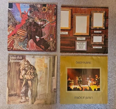 4x LP VINYL Deep Purple, Jethro Tull, Santana, Emerson Lake Palmer - Bild 1 von 4