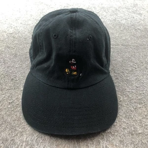 Disney Mickey Mouse Sombrero Gorra Correa Trasera Para Hombre Talla Única Negro Bordado Algodón - Imagen 1 de 6