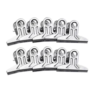 10 Pcs Stainless Steel Clip Food Clips Chip Snack Bag Sealer for Chips - Picture 1 of 12