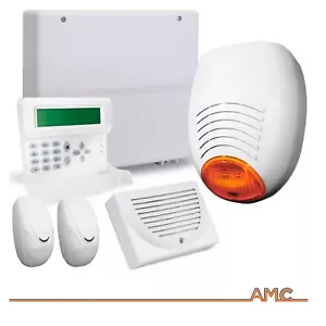 Kit De Alarma Profesional Cableada AMC Italia C24-4X GSM Doble Tecnología Sirena - Imagen 1 de 9