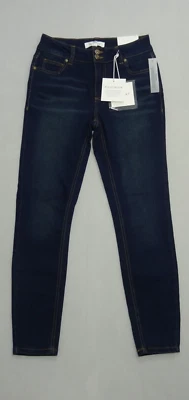 Ellen Tracy Double-Button Skinny Jeans Mid-Rise Vienna Wash Women Size (4/27) — 第 1/4 张图片