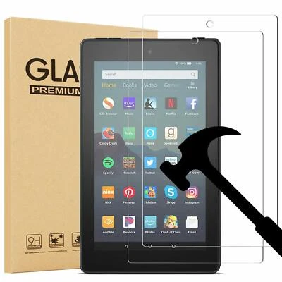 2 Pack Tempered Screen Protector For Amazon Kindle Fire 7"/ HD 8"/ HD 10" Tablet - Image 1 of 4