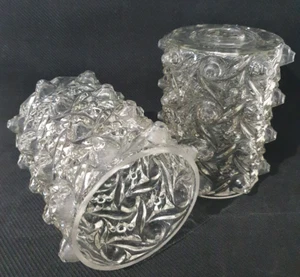 Mid Century Lampenschirme Glas Modernist Hobnail gepresst Vintage Retro MCM x 2 - Bild 1 von 9