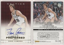 2011-12 Panini Preferred /49 Dave Cowens #38 Auto HOF