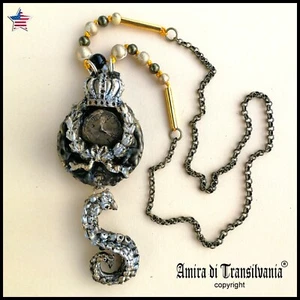 Gothic Jewelry Wicca Talisman Steampunk Necklace Amulet Pendant Punk Rave Charm - Picture 1 of 24