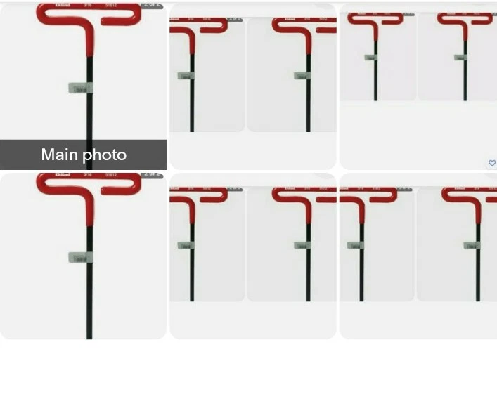 10 Pack EKLIND T Handle Hex Key 6" Arm 3/16" 51612 - Image 1 of 1