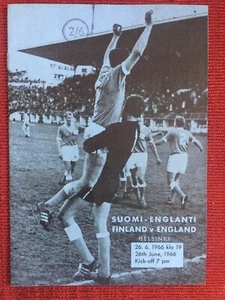 26/6/1966 Finland v England Programme (England’s 400th Match) - Picture 1 of 1