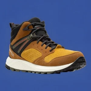 Bota para hombre Merrell, Wildwood Mid Leather WP J068033 cuero especiado gamuza talla 13 - Imagen 1 de 5