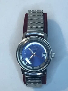 Orologio da polso Vintage anni '60 Wittnauer 21j Automatico Data Uomo Quadrante Blu 12 - Foto 1 di 12
