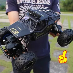 New RC Allrad Rock Crawler Ferngesteuertes Auto Monster Truck XXL 27cm Schwarz - Bild 1 von 19