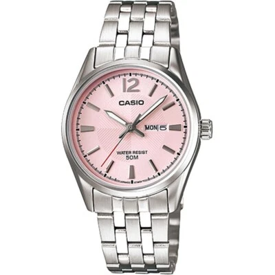 CASIO LTP-1335D-5AVDF OROLOGIO DONNA ROSA ACCIAIO DATA 29mm SOTTOCOSTO - Immagine 1 di 3