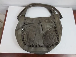Treesje Schultertasche Leder Größe Large grau 17"x 13"x 3" - Bild 1 von 15