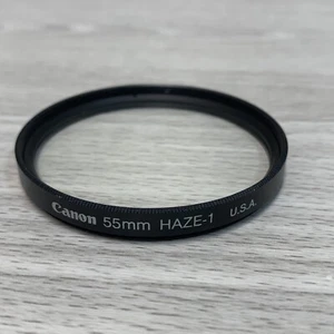Canon 55mm Haze-1 Filter Lens Made in USA OEM Genuine Vintage - Picture 1 of 6