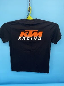 Camisa KTM Racing Mediana Negra Naranja Doble Cara Logo Brigada Fábrica Motociclista Camiseta - Imagen 1 de 9
