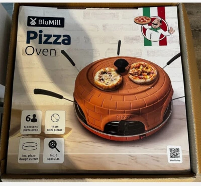 BluMill Elektrischer Pizzaofen (für 6 Pers. Zubehör) cool mal statt Raclette - Bild 1 von 4