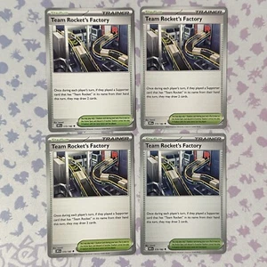 4x Team Rocket's Factory 173/182 x4 Destined Rivals Pokemon TCG Playset NM - Picture 1 of 2