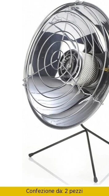 Stufa a Gas a Parabola Potenza 2600 Watt Argento 14007 Dechome - Immagine 1 di 1