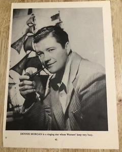 DENNIS MORGAN / DANA ANDREWS / JANE RUSSELL - Recorte de página de libro de 2 caras - Imagen 1 de 4