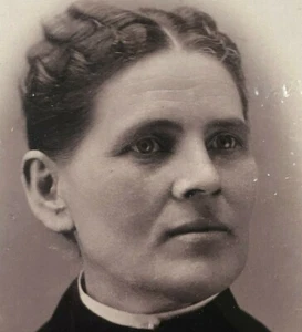 Toledo, Iowa Victorian Antique Cabinet Card Photo Pretty Woman Jewelry Brooch 90s - Bild 1 von 7