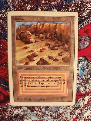 MTG UNLIMITED Dual Land PLATTEAU  EX - Lightly Played - Image 1 of 4