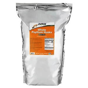 NOW FOODS Psyllium Husks Whole 160 oz 10 lbs. - Picture 1 of 6
