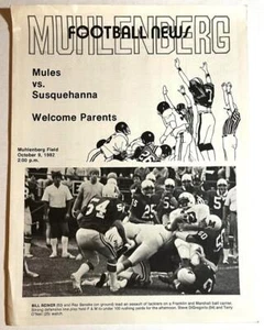 MUHLENBERG COLLEGE FOOTBALL ~ 1982 Newsletter - Picture 1 of 1