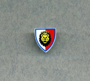 Lego--3846p4d -- Ritter -- Schutzschild -- Löwenritter -- Blauer Rand / Weiß -- - Picture 1 of 1