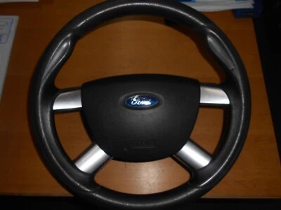 Ford Focus C-Max Lenkrad Schwarz/ Silber 3M51-3600BHW - Bild 1 von 3