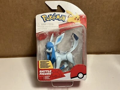 NOVO boneco de ação Jazwares PKW3362 Pokemon GLACEON jogo de batalha articulado - Imagem 1 de 4