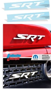 SRT Front Rear Emblem Overlay Decals Stickers - 2015-2016 Challenger SRT HELLCAT - Picture 1 of 75