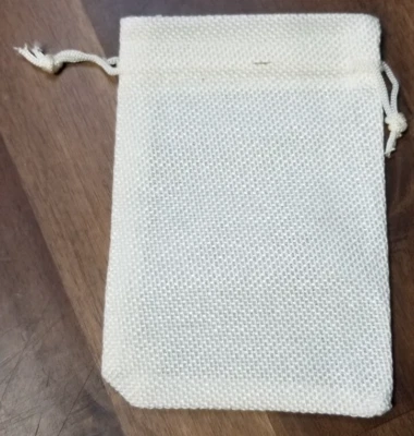 Zisuex 50Pcs Burlap Bags With Drawstring 2.7" x 3.5" Gift Bags