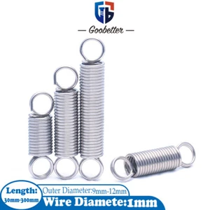 Double Coil L-Shaped Tension Spring/Double Closed-Loop Spring Stainless Steel - Picture 1 of 8