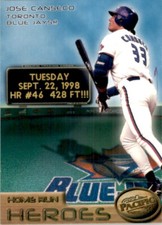 1998 Pacific Home Run Heroes Jose Canseco Toronto Blue Jays #6 179282