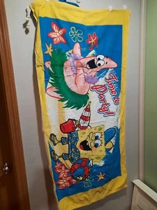 Spongebob Patrick Time to Party 2-in-1 Rucksack Strandtuch mit Zugschnur 2005 - Bild 1 von 10