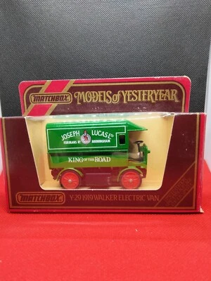 Modelo de coche eléctrico Matchbox Models of Yesteryear 1919 Walker coleccionable diecast Foto 1 de 4