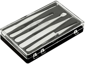 ANEX Precision Tweezer Stainless Steel 5 pcs Set Craft Tool No.1090 JIS - Picture 1 of 8