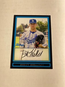 Los Angeles Dodgers BRETT WALLACH Signed Card