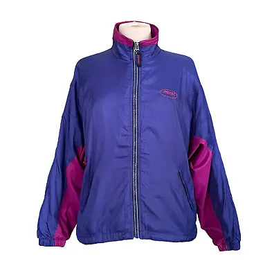 Brooks Running Vintage 90s Womens Jacket Sz S Purple Colorblock Goretex Coat • 39€