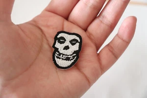 Misfits Patch MINI Iron/Sew on Embroidered High-quality Samhain Danzig White - Picture 1 of 3