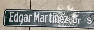 Seattle Mariners Edgar Martinez Drive Street Sign 2019 Hall of Fame SGA 8/11/19 - Image 1 of 4