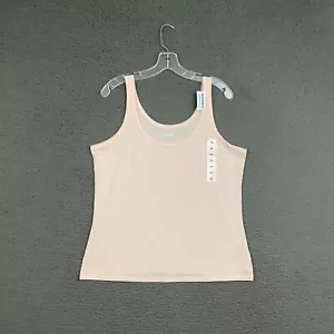 Old Navy Tank Top Womens XL Light Pink Sleeveless Cotton Blend Knit Mom Casual - Picture 1 of 6
