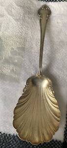 Vintage Sterling Silver Scalloped Server Spoon 9inches 82.2g