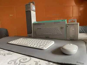 Logitech - Mouse Pebble 2 M350s & Tastiera K380 Bluetooth + Tappetino Desktop - Foto 1 di 10
