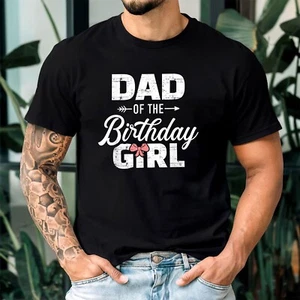 Camiseta de Papá del Cumpleaños Niña Familia a Juego Regalo de Cumpleaños para Hombres Mujeres - Imagen 1 de 9