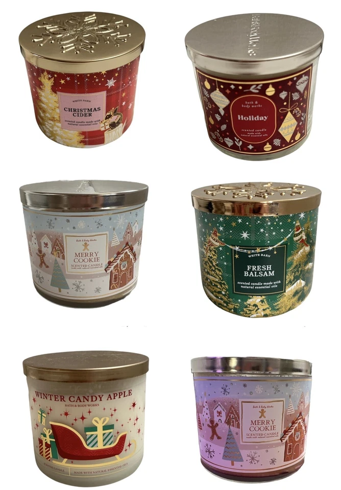 BATH AND BODY WORKS 3 Wick CANDLES, Choose Your Scent, BN - Image 1 of 4