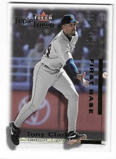 2001 Fleer Triple Crown MLB Card Detroit Tigers #148 Tony Clark