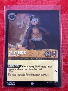 FOIL Disney Lorcana - Ursula’s Return - Daisy Duck - Musketeer Spy - 7/204 FOIL - Picture 1 of 7